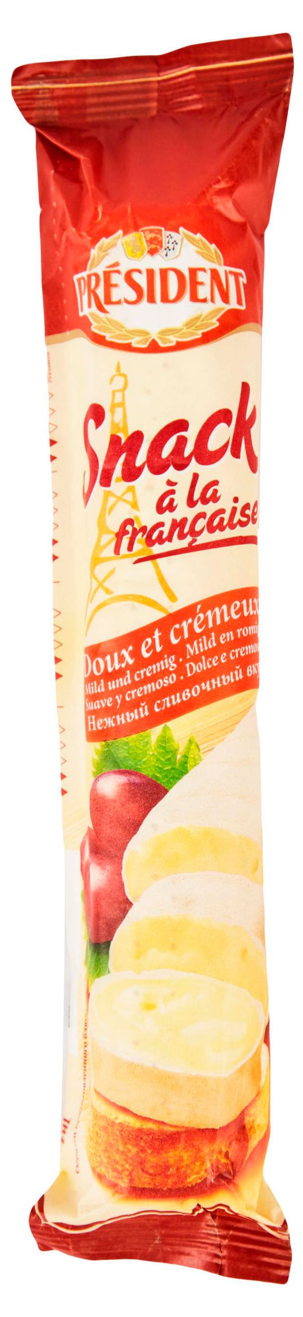 Сыр мягкий President Snack la Franaise с белой плесенью 60 БЗМЖ 170 г 419₽