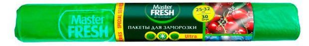 Пакеты для продуктов и заморозки Master Fresh Special series 30 шт, 25x4,2x5 см