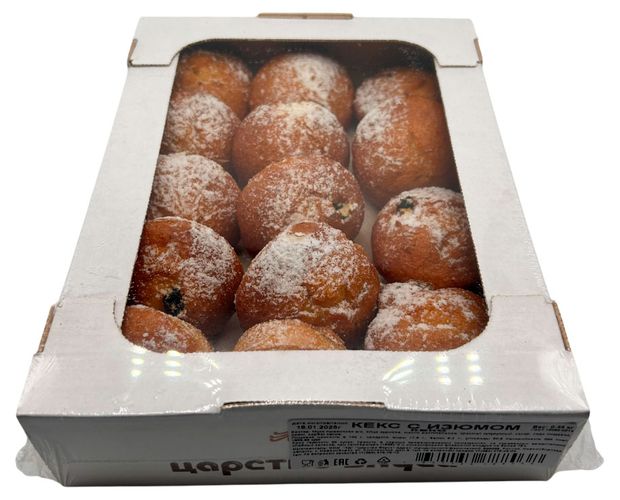 Кексы Царство Вкуса с изюмом, 450 г