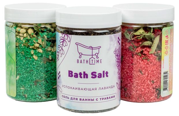 Соль BathTime в банке 530 г в ассортименте 160₽