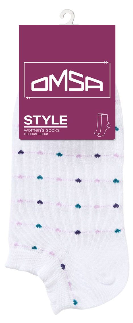  Носки женские Omsa Style Укороченные Bianco, р. 35-38
