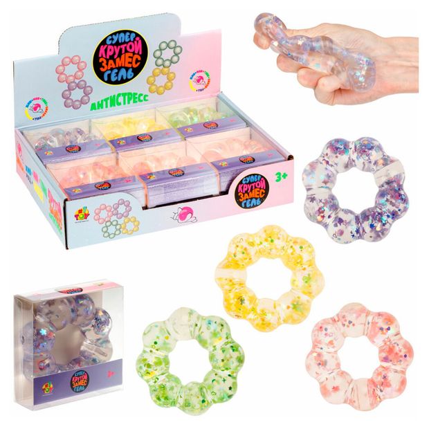 Игрушка-антистресс 1TOY Cупергель браслет 1 шт в ассортименте 200₽