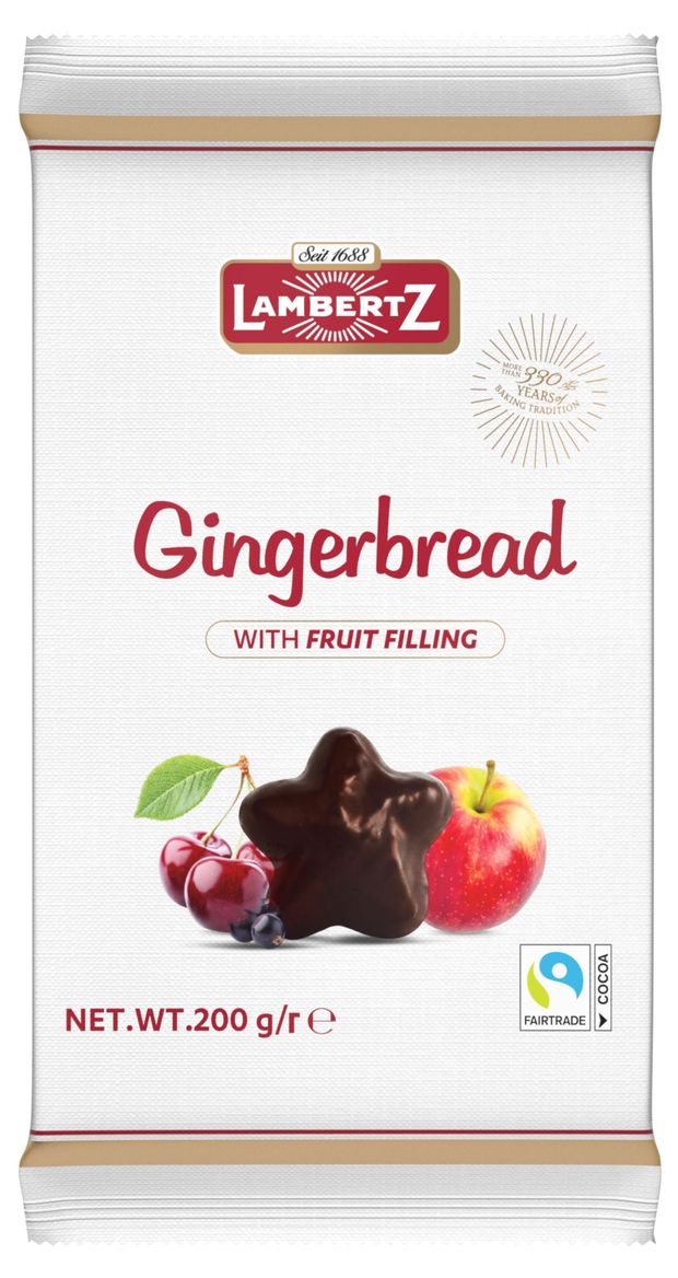 Пряники Lambertz с начинкой мультифрукт, 200 г