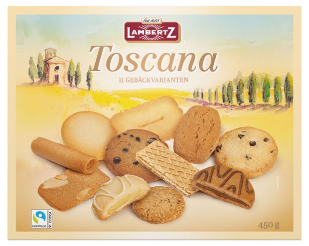 Печенье Lambertz Тоскана ассорти, 450 г