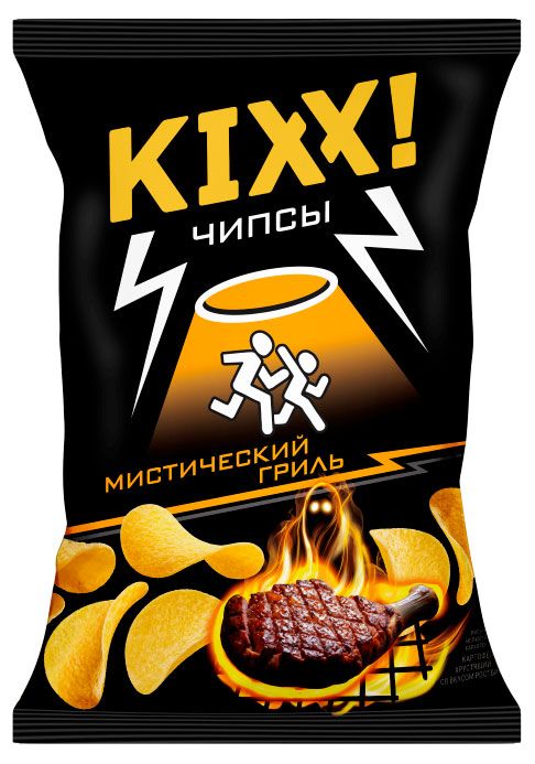 Чипсы, снеки, сухофрукты Чипсы KIXX Мистический гриль со вкусом ростбифа, 50 г