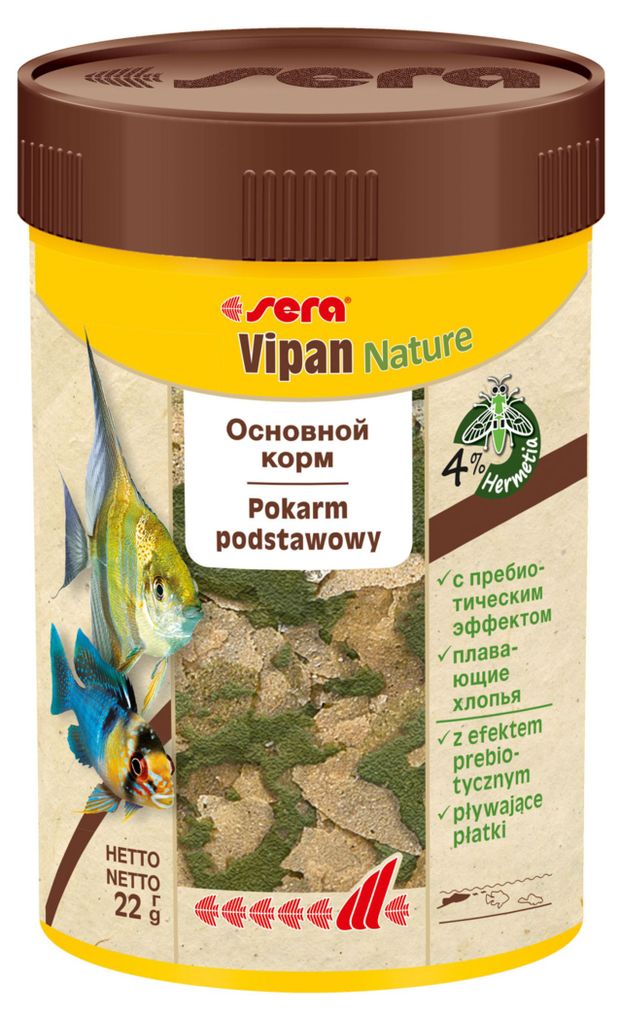 Корм для рыб Sera Vipan Nature, 22 г