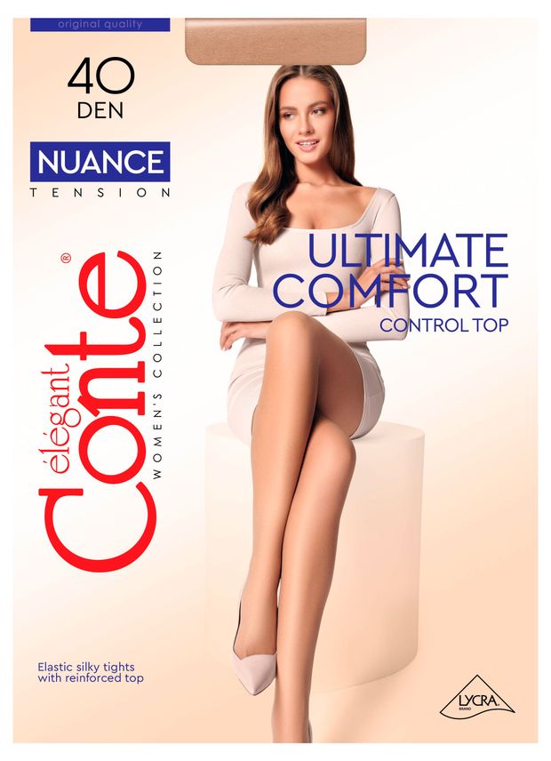 Колготки женские Conte Elegant Nuance 40 den Natural телесный, р 4