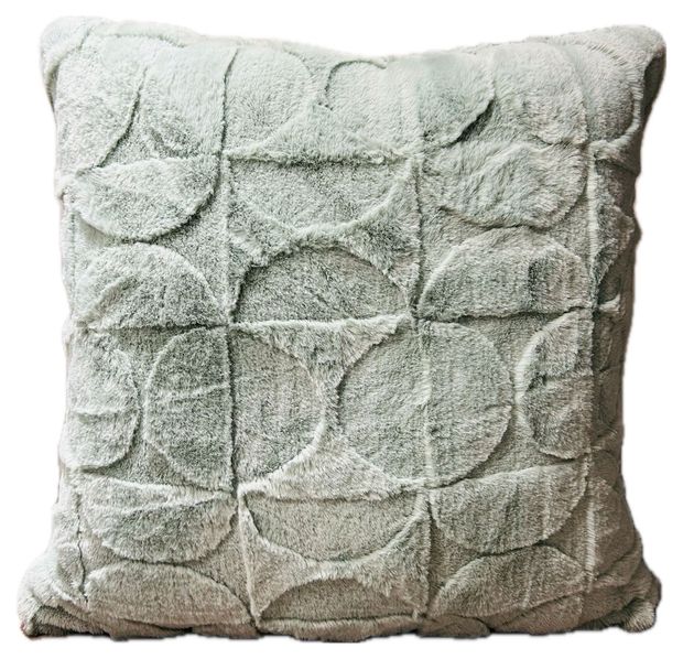 Подушка декоративная Столица Текстиля Геометрия серо-зеленая, 50х50 см