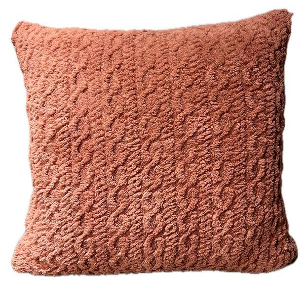 Подушка декоративная Столица Текстиля Косы красная, 50х50 см