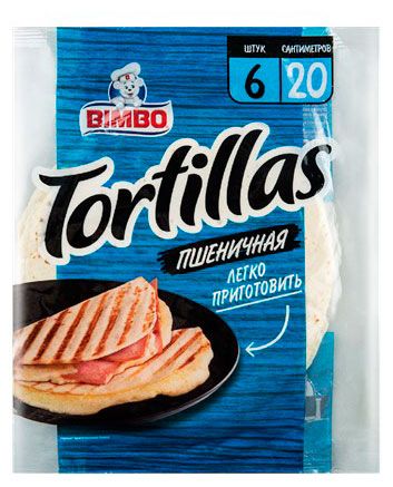 Лепешки пшеничные Bimbo Tortillas Тортильи 6 шт, 228 г