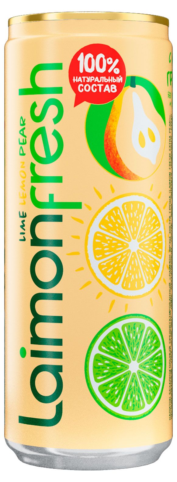 Напиток газированный Laimon fresh Груша, 330 мл