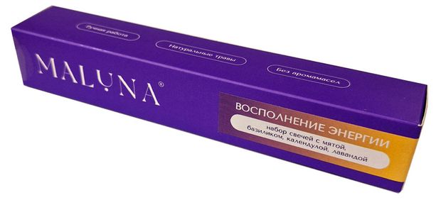 Свечи восковые Maluna Восполнение энергии, 9 шт