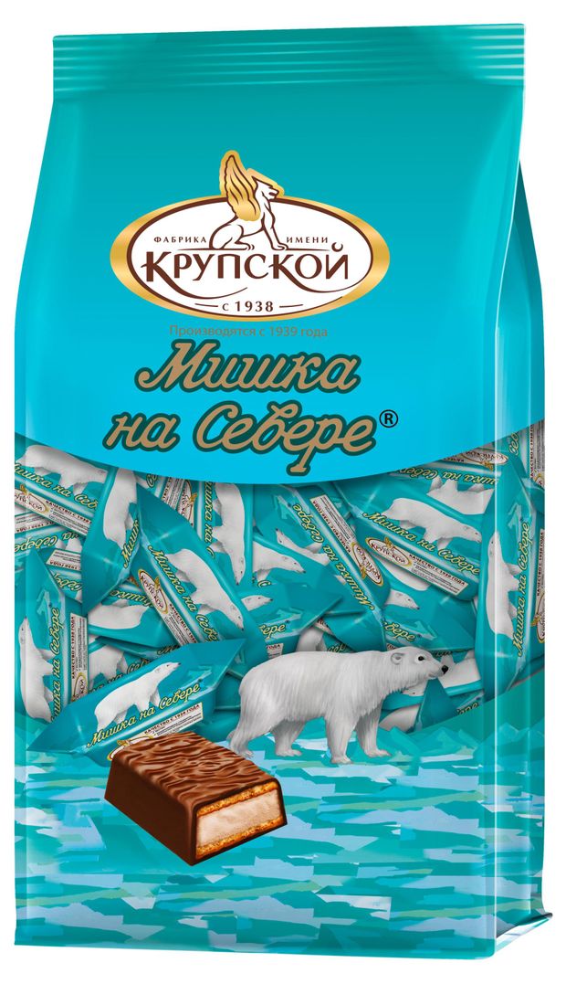 Конфеты Фабрика имени Крупской Мишка на севере, 200 г