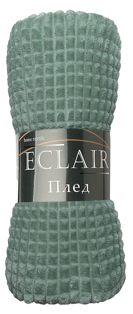 Плед ECLAIR Кубики фланелевый зеленый 200х220 см 1199₽
