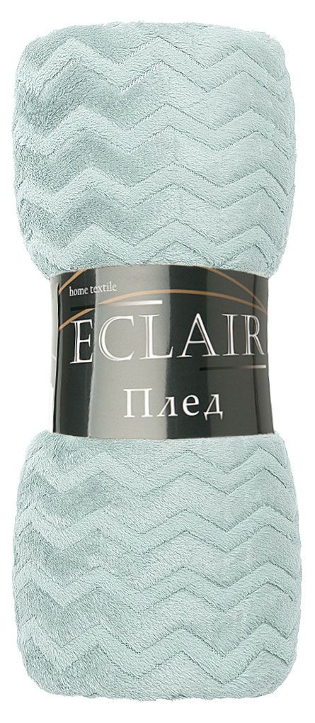 Плед ECLAIR Зигзаг фланелевый зеленый 200х220 см 1199₽