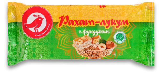 Рахат-лукум АШАН Красная птица с фундуком, 250 г