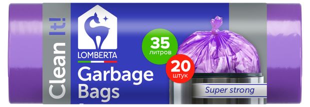 Пакет для мусора Lomberta 35л 20 шт 60₽
