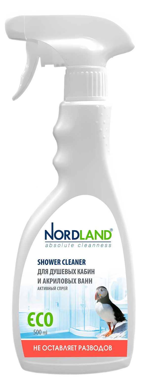 Средство для чистки душевых кабин и акриловых ванн Nordland 500 мл 300₽