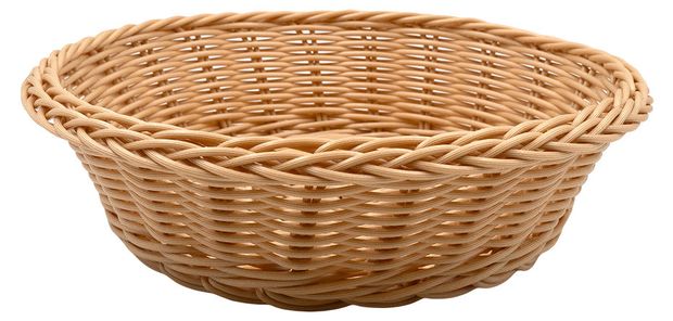 Корзинка Handy Home круглая полиротанг, 25х25х7 см