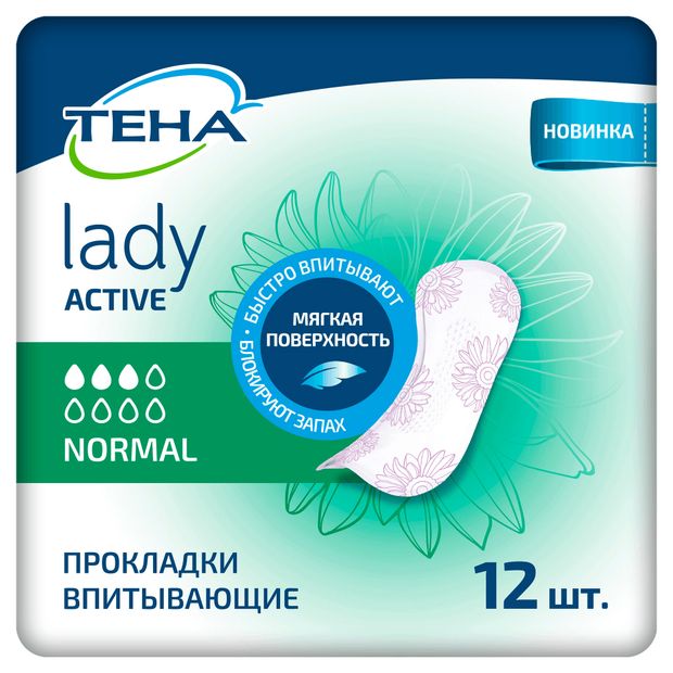 Прокладки урологические ТЕНА Lady Active Normal 12 шт 239₽