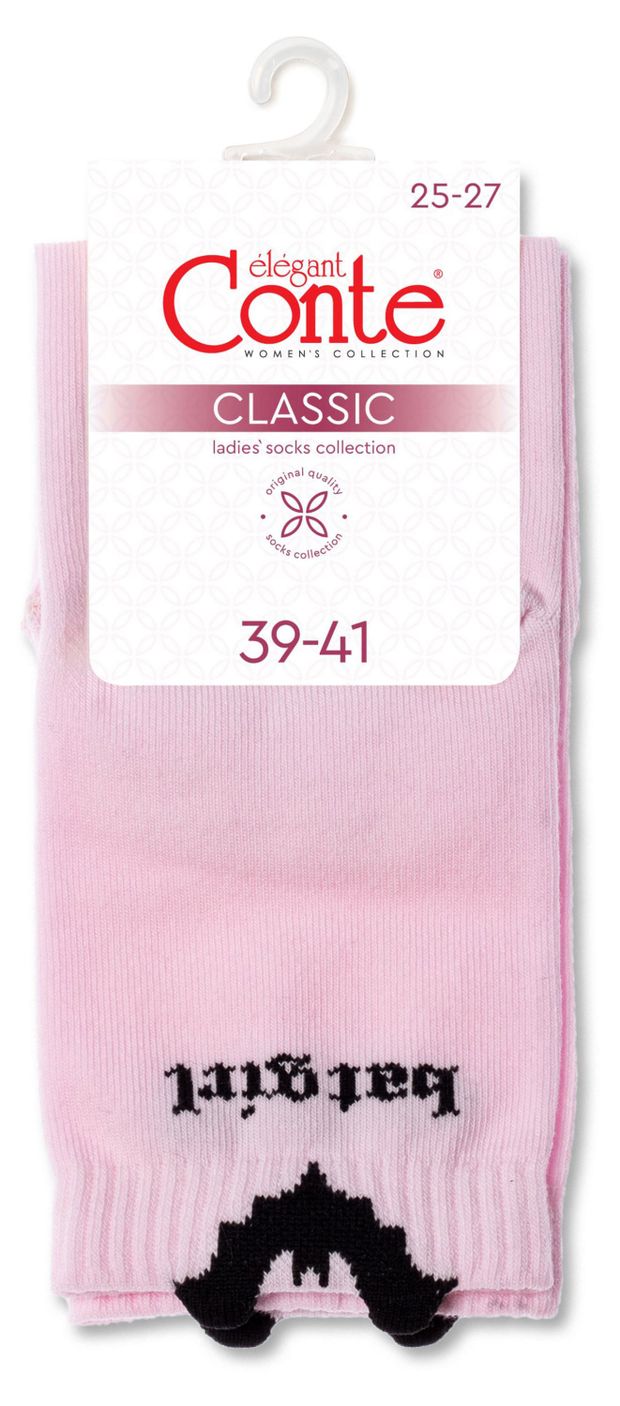 Носки женские Conte Elegant розовые, р 25-27