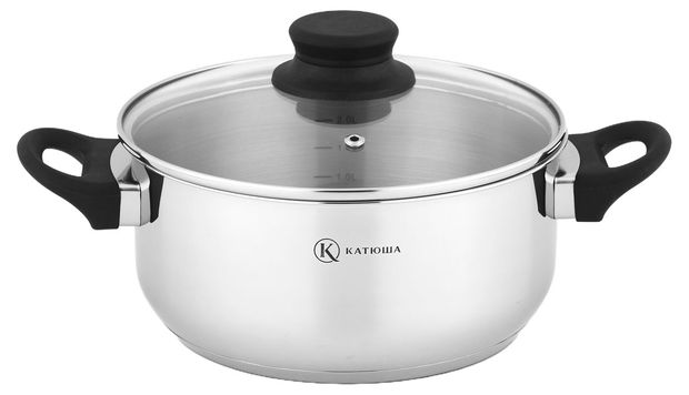 Кастрюля Катюша Прима нержавеющая сталь, 4,5 л