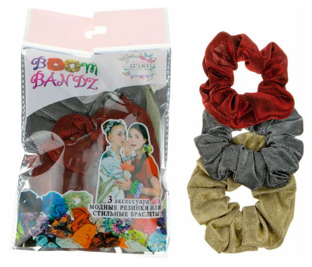 Набор резинок для волос Lukky Fashion Boom Banz Искры 3 шт 125₽