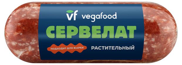 Колбаса растительная Vegafood Vegan Сервелат для жарки, 250 г