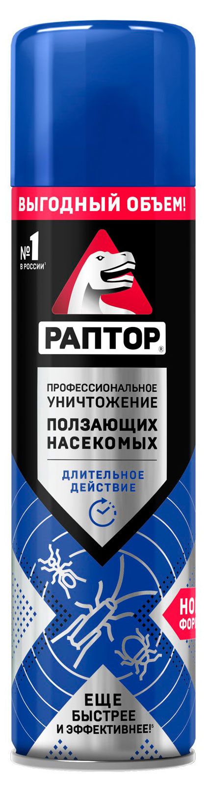 Аэрозоль от ползающих насекомых Раптор, 455 мл