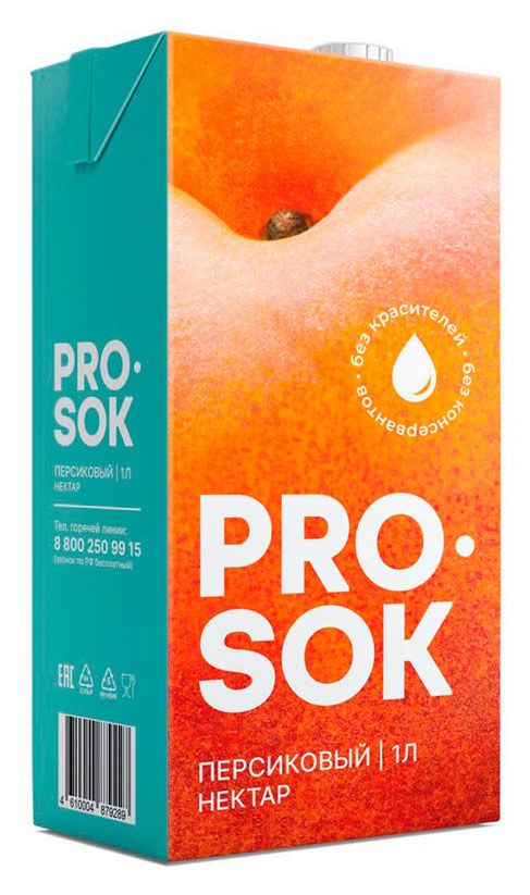 Нектар Pro Sok персик, 1 л