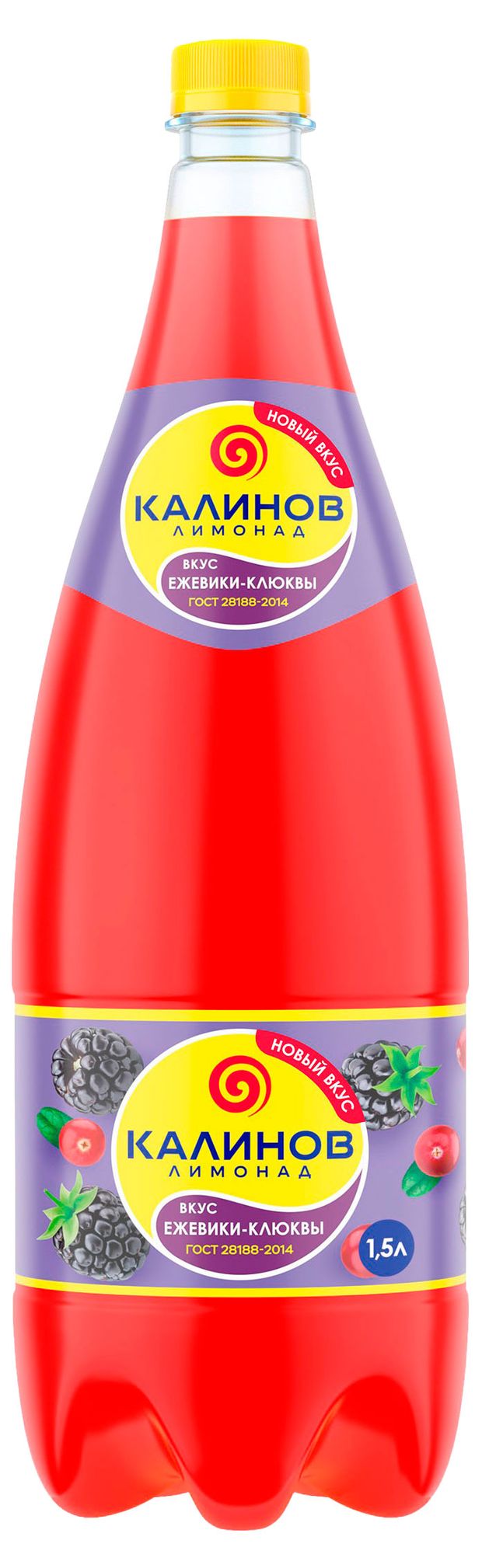 Напиток газированный Калинов Лимонад ежевика клюква, 1,5 л