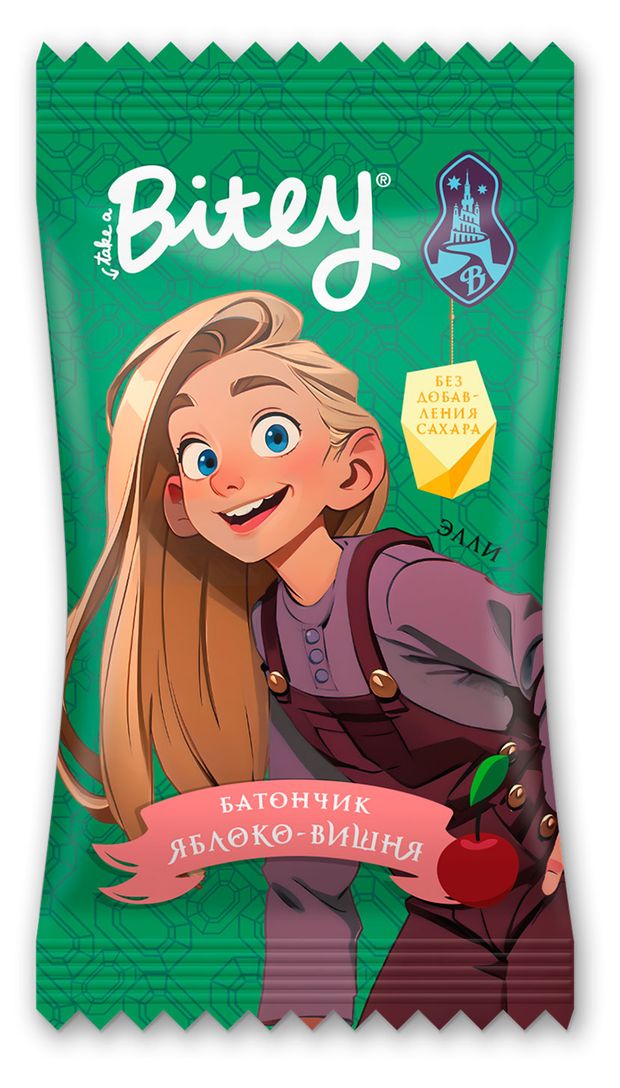 Батончик Take a Bitey Яблоко-Вишня от 2-х лет 25 г 40₽