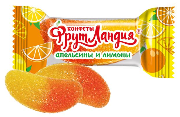 Конфеты Славянка Апельсинки и Лимонки, 1 кг
