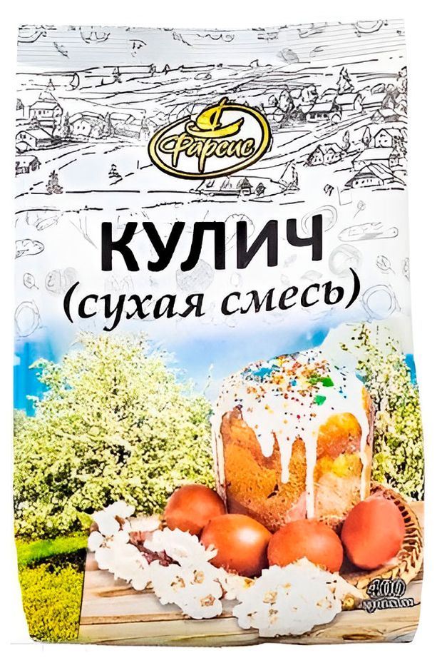 Смесь сухая для выпечки кулича Фарсис, 400 г