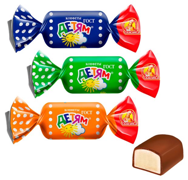 Конфеты детям, вес