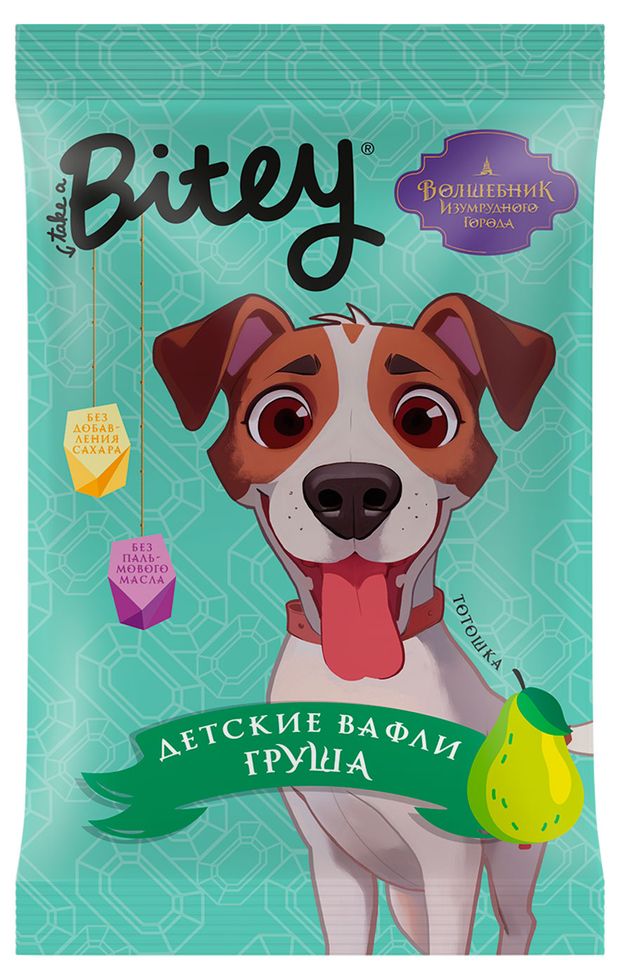 Вафли Take a Bitey груша-брокколи, 35 г