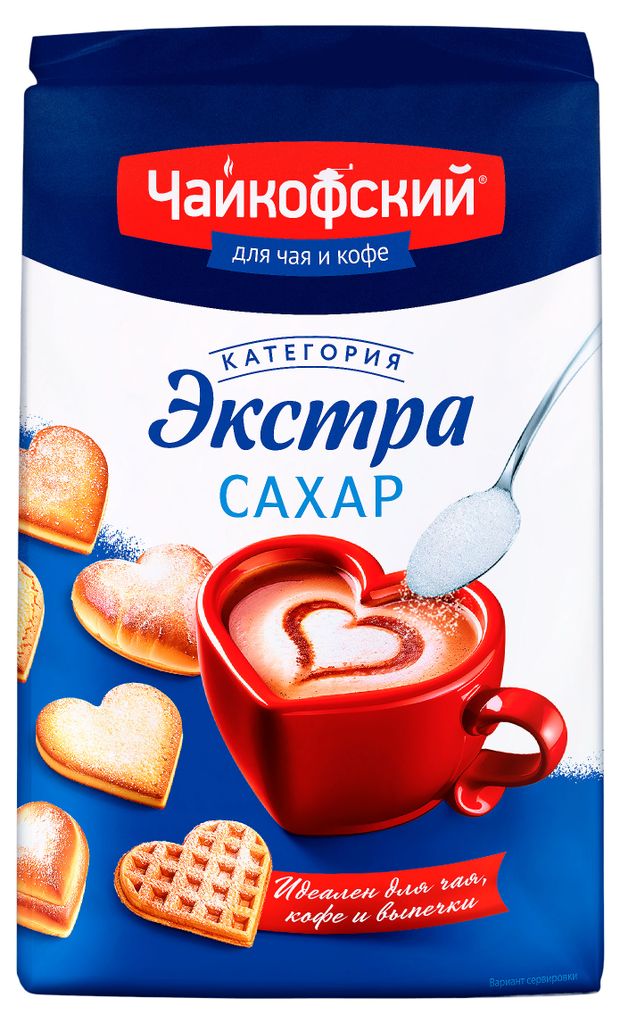 Сахар Чайкофский Экстра кристаллический 900 г 165₽