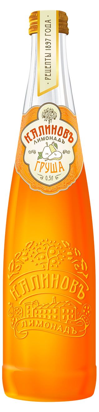 Лимонад Калиновъ Лимонадъ Винтажный Груша газированный, 500 мл