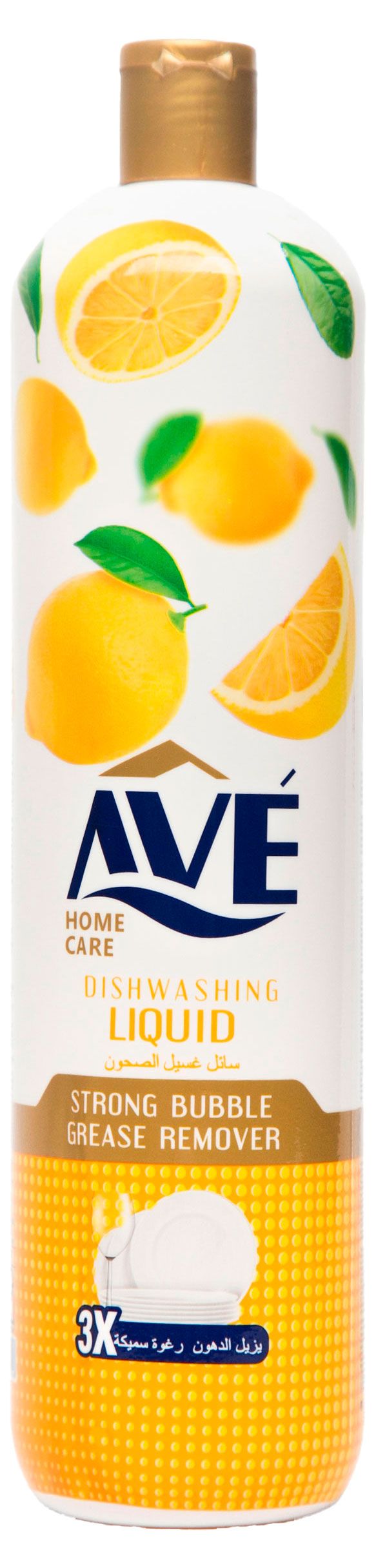 Средство для мытья посуды AVE Лимон и цветы, 0,9 л