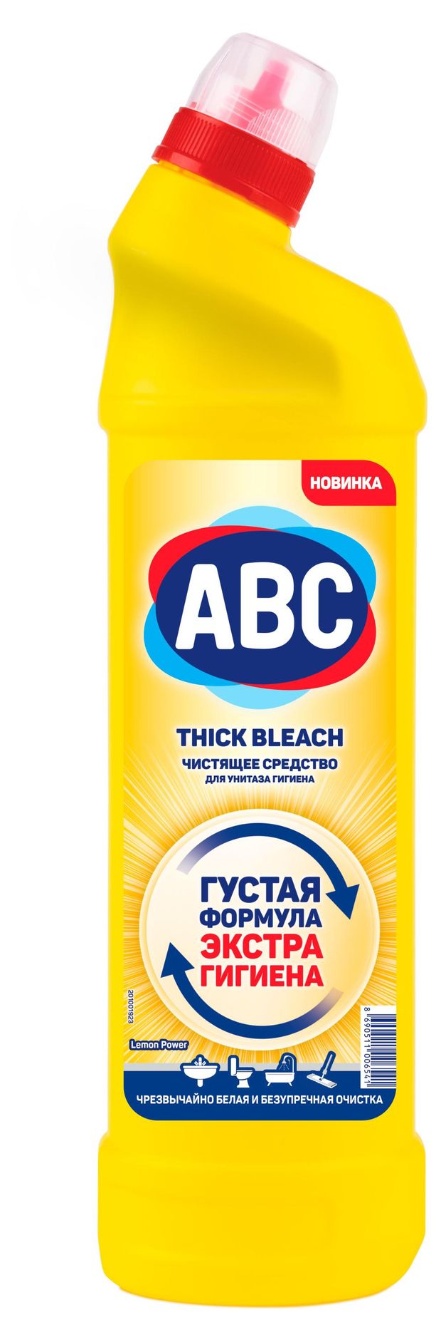 Гель для сантехники ABC Лимон, 750 мл