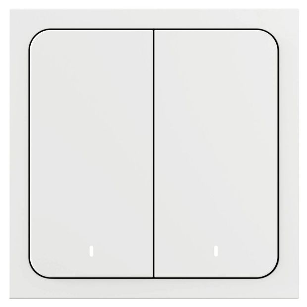 Умный беспроводной выключатель Yandex YNDX-00534 двухклавишный