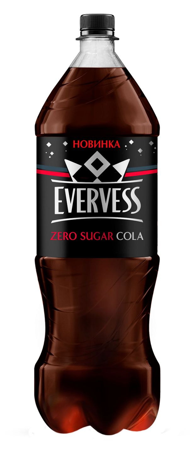 Напиток газированный Evervess Кола без сахара, 2 л