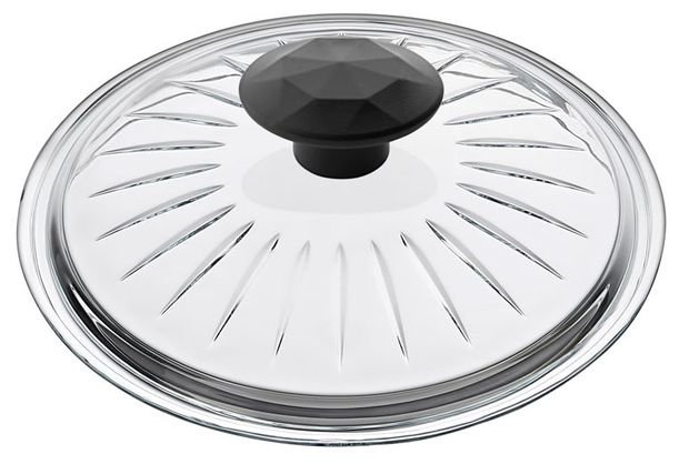 Крышка стеклянная Катюша фигурная, 24 см