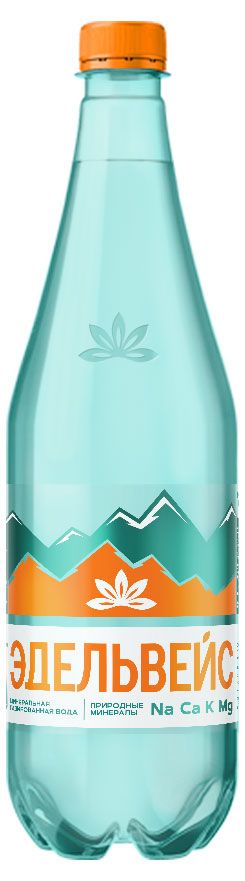 Вода минеральная лечебно-столовая Эдельвейс газированная 1 л 65₽