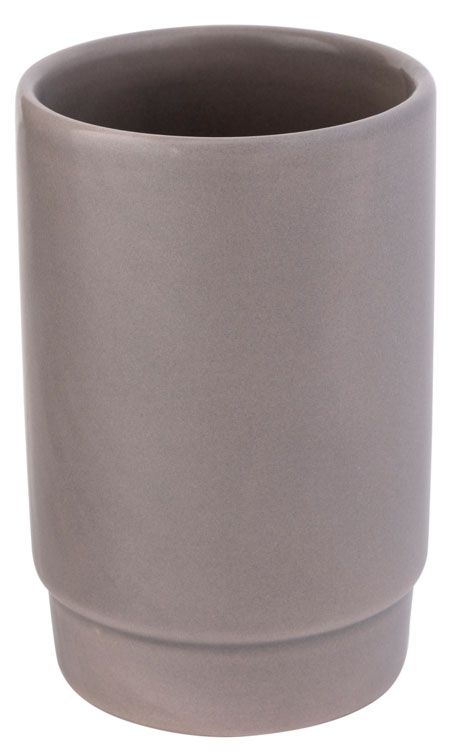 Стакан для ванной комнаты Пепел бежевый, 1 шт