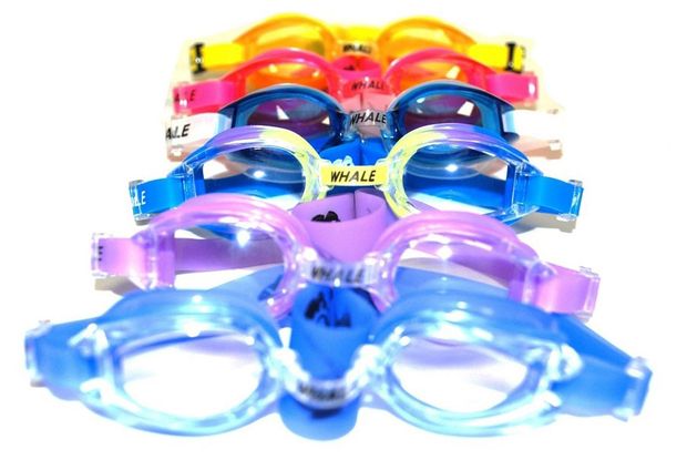 Очки для плавания детские WHALE силиконовые 1 ши в ассортименте 510₽