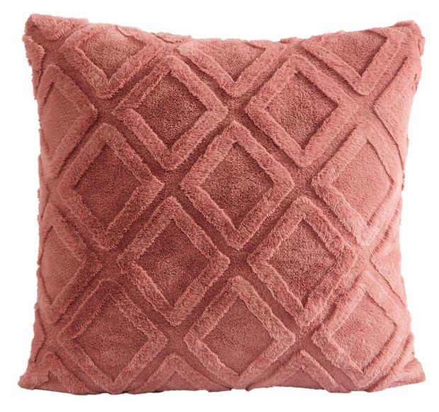 Наволочка декоративная Столица Текстиля Ромбы красная, 50х50 см