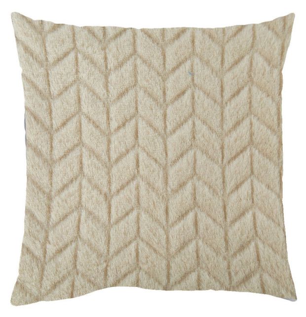 Наволочка декоративная Столица Текстиля Колос бежевая, 50х50 см