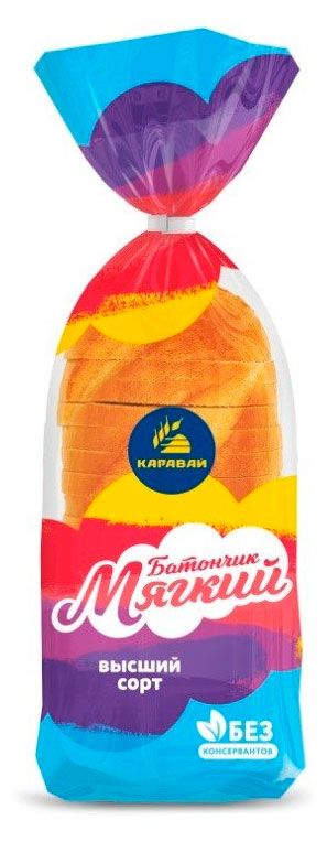 Батончик Каравай Мягкий нарезка, 250 г