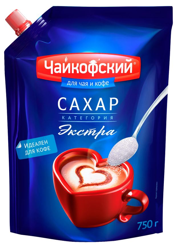 Сахар Чайкофский Экстра кристаллический, 750 г